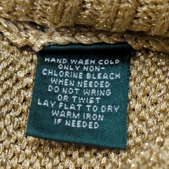 Lauren Ralph Lauren Gold Turtleneck Sweater - Picture 6 of 10